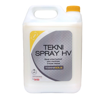 TEKNI SPRAY HV Spray cirant lustrant adapté pour l'entretien et la remise en état des films d'émulsions métallisées détériorés. pH = 8,6